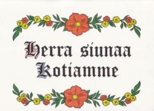 JULISTE, Herra siunaa kotiamme 30x21 cm