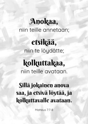 KORTTI, Anokaa niin teille annetaan