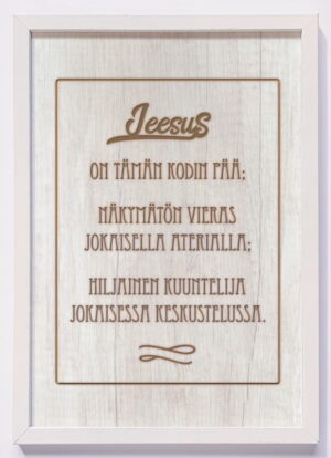 TAULU, Jeesus on tämän kodin pää (A4) (uusi)