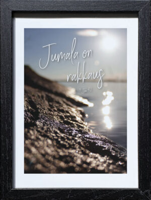 TAULU, Jumala on Rakkaus (koko:13x18 cm)