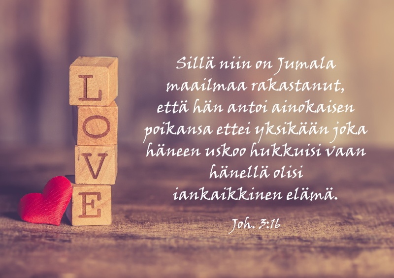 KORTTI, Johannes 3:16