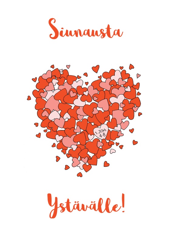 KORTTI Siunausta Ystävälle! sydän