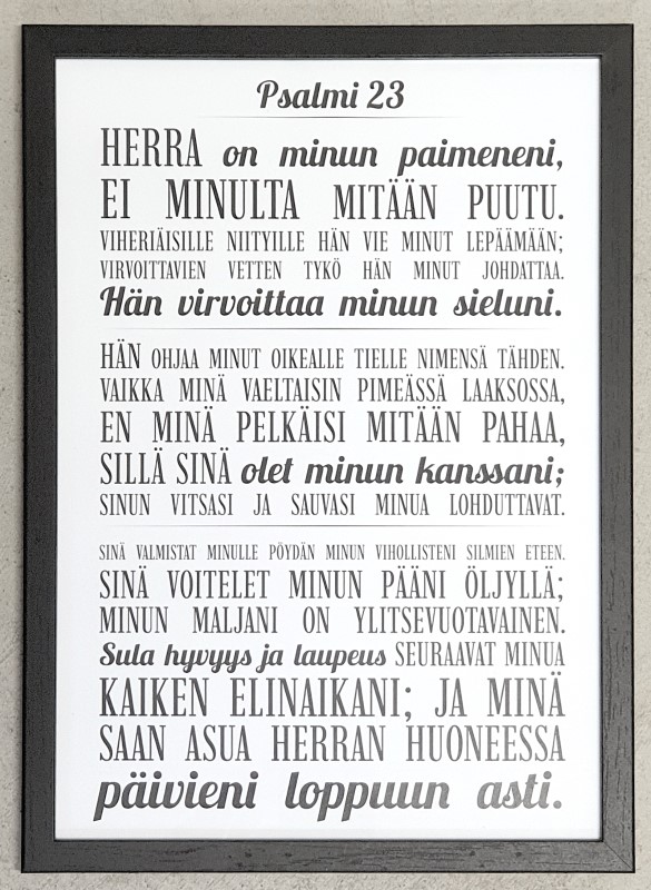 TAULU, Psalmi 23