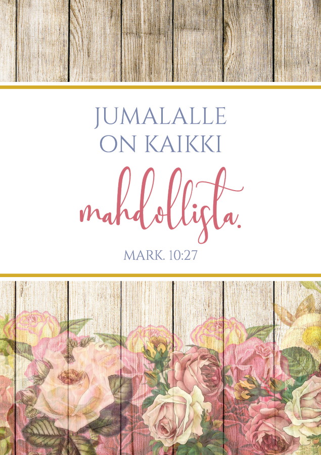 KORTTI, Jumalalle on kaikki mahdollista