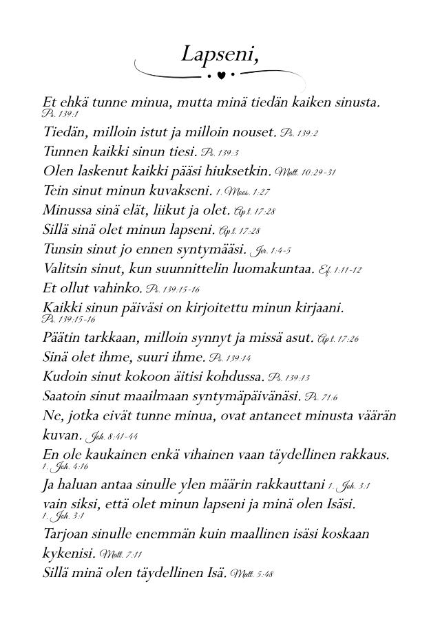 Traktaatti, Isän rakkauskirje - Image 2