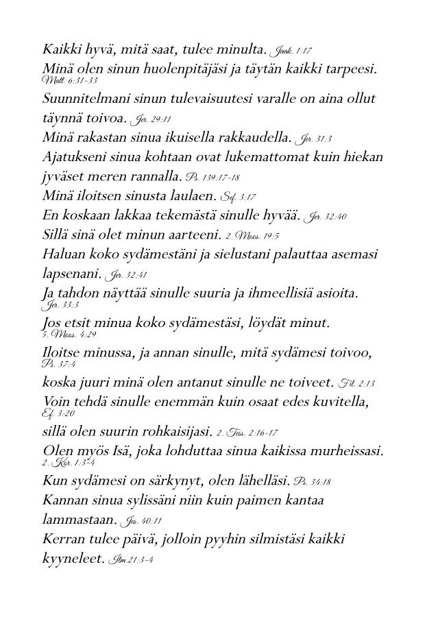Traktaatti, Isän rakkauskirje - Image 3