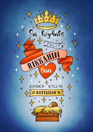 Joulukortti, Sä köyhäks tulit rikkahin