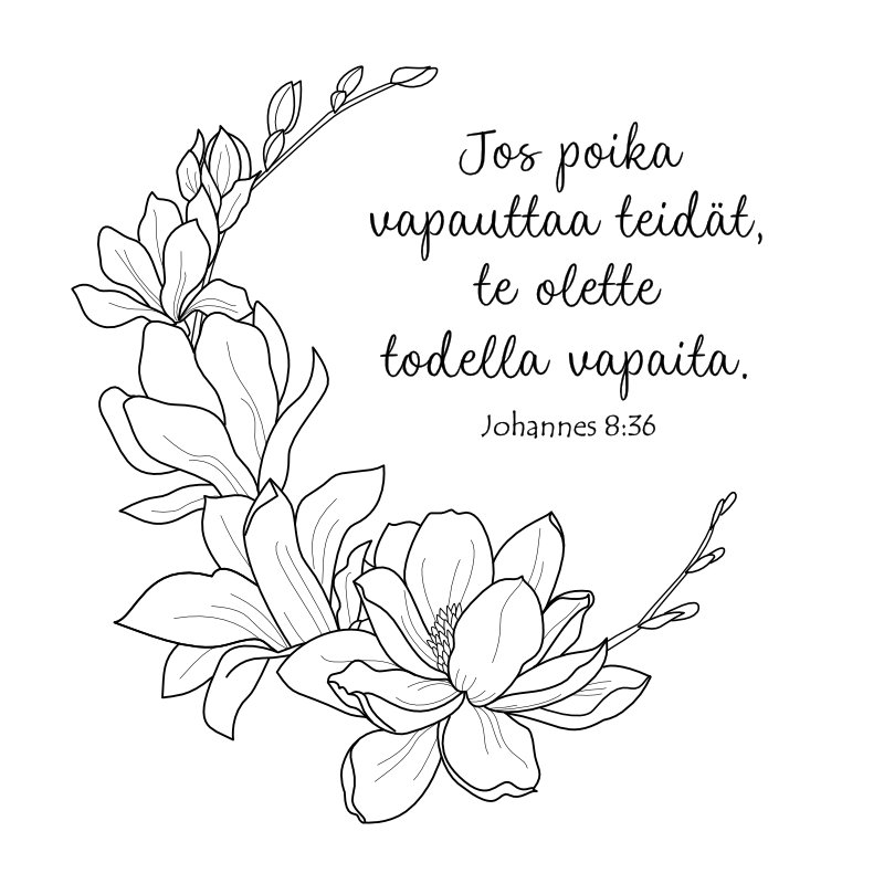 Yltäkylläinen elämä värityskirja aikuisille raamatunlauseilla - Image 6