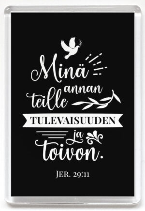 Minä annan teille tulevaisuuden ja toivon magneetti