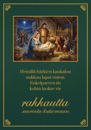 Heinillä härkien kaukalon