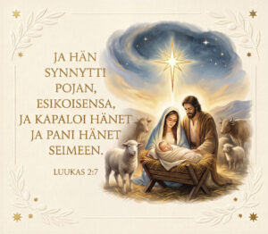 Ja hän synnytti pojan, esikoisensa